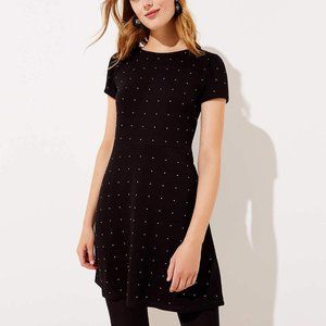 NWT Loft Studded Flare Dress